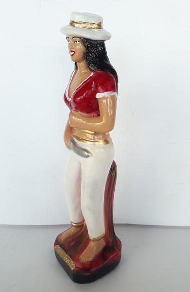 Imagem Pomba Gira Maria Navalha Escultura em Gesso Puro