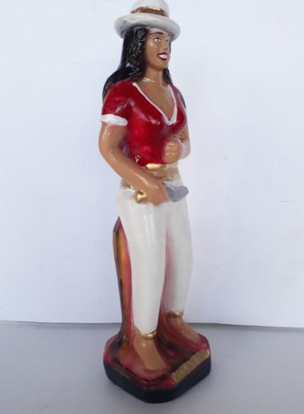 Imagem Pomba Gira Maria Navalha Escultura em Gesso Puro
