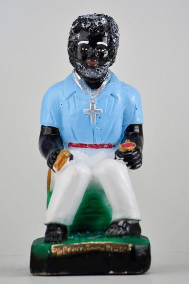 Imagem Preto Velho Pai Benedito das Almas Escultura em Gesso