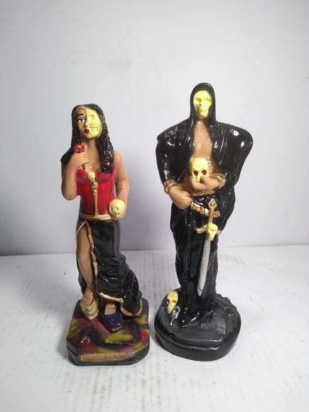 Imagem Rosa Caveira Luxo + Exu Caveira Kit Casal Caveira