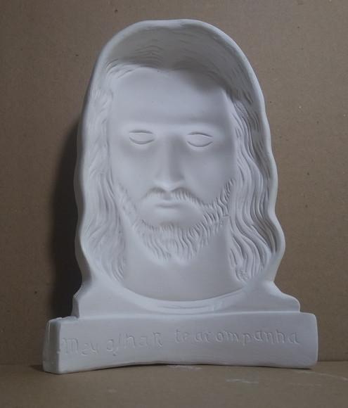 Imagem Rosto de Jesus Escultura Meu Olhar Te Acompanha Busto