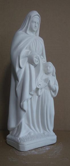 Imagem Santa Ana Escultura Santa Anna em Gesso Cru 29cm