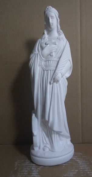 Imagem Santa Catarina Escultura em Gesso Cru para Pintar