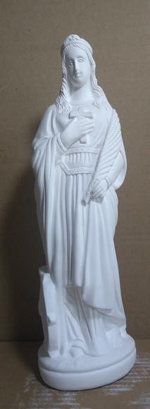 Imagem Santa Catarina Escultura em Gesso Cru para Pintar