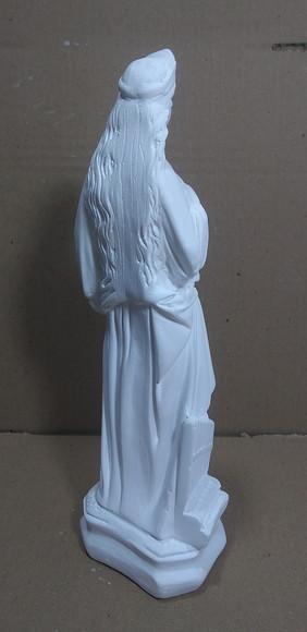 Imagem Santa Cecilia Escultura Santa Cecília em Gesso Cru