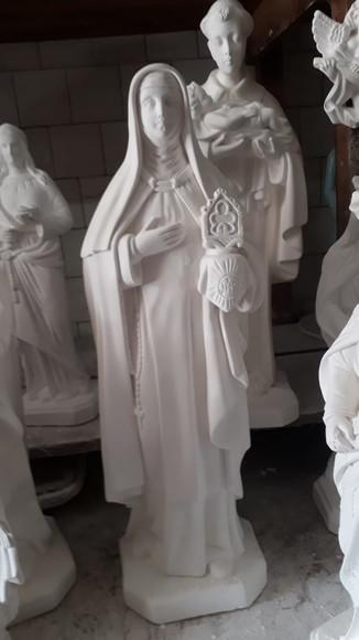 Imagem Santa Clara Escultura em Gesso Cru Santa Clara C/80cm