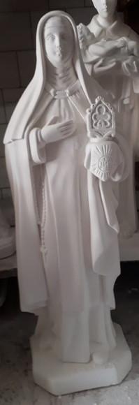 Imagem Santa Clara Escultura em Gesso Cru Santa Clara C/80cm