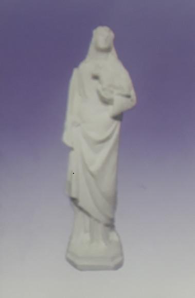 Imagem Santa Inês em Gesso Cru para Pintar Como Desejar