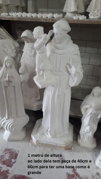Imagem Santo Antonio Escultura Sant Antônio Grande C/1 Metro