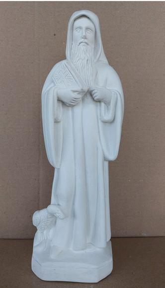 Imagem São Bento Escultura Santo São Bento Gesso Cru