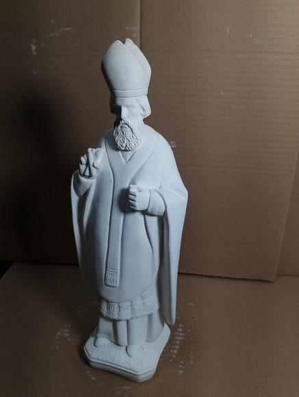 Imagem São Brás Escultura em Gesso Cru para Pintar