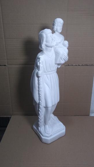 Imagem São Cristóvão Escultura Santo São Cristovão Grande