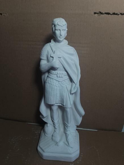 Imagem São Expedito Escultura Santo Expedito em Gesso Cru