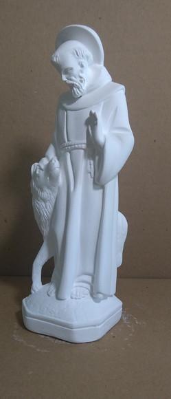 Imagem São Francisco com Cachorro Escultura São Francisco