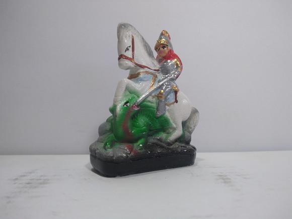 Imagem São Jorge Escultura Pequena de Bolso São Jorge 9cm