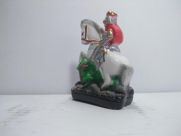 Imagem São Jorge Escultura Pequena de Bolso São Jorge 9cm