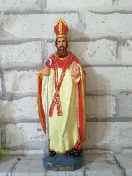 Imagem São Marçal Escultura São Marçal Bispo de Limoges