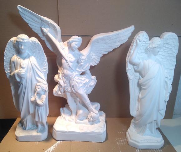 Imagem São Miguel Arcanjo Anjo Rafael Gabriel Kit c/ 3 Peças