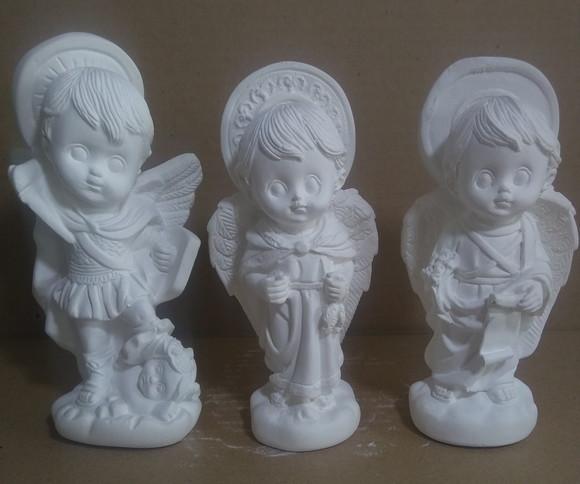 Imagem São Miguel São Rafael Gabriel Kit C/3 Arcanjos Baby