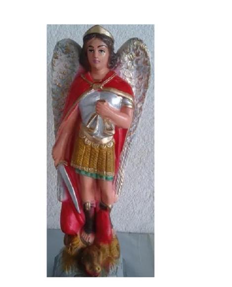 Imagem São Miguel Escultura São Miguel Anjo Arcanjo 60cm