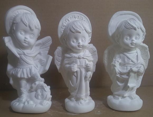 Imagem São Miguel São Rafael Gabriel Kit C/3 Arcanjos Baby
