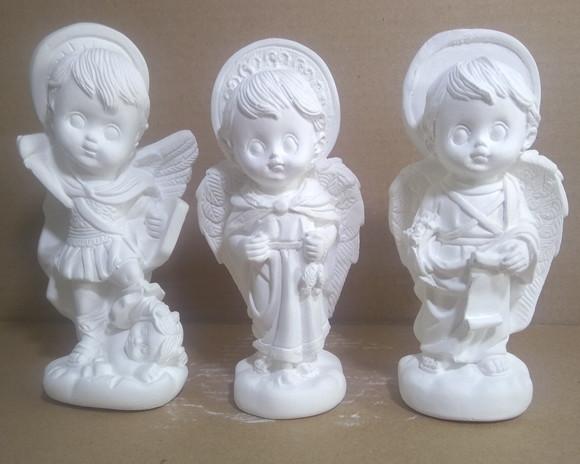 Imagem São Miguel São Rafael Gabriel Kit C/3 Arcanjos Baby
