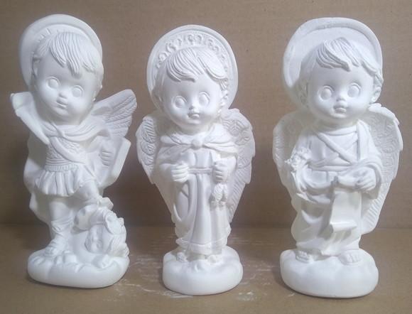 Imagem São Miguel São Rafael Gabriel Kit C/3 Arcanjos Baby