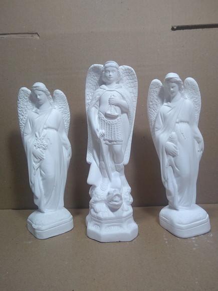 Imagem São Miguel São Rafael São Gabriel Kit com 3 Arcanjos