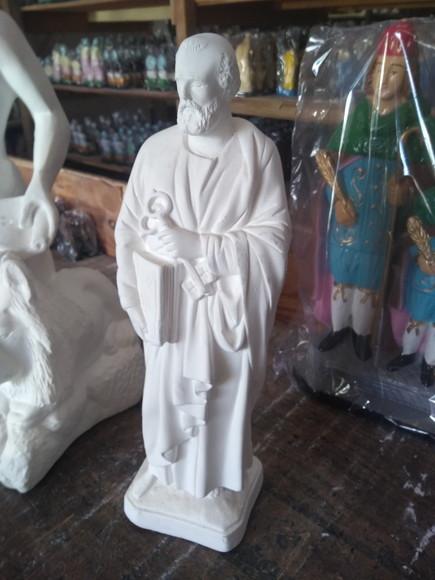 Imagem São Pedro Escultura do Santo São Pedro Grande 40cm