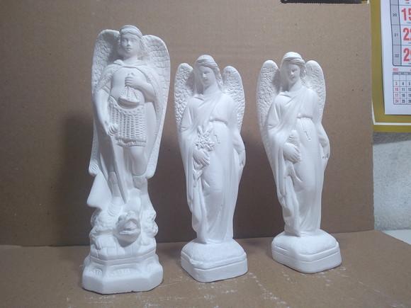 Imagem São Miguel São Rafael São Gabriel Kit com 3 Arcanjos
