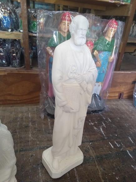 Imagem São Pedro Escultura do Santo São Pedro Grande 40cm