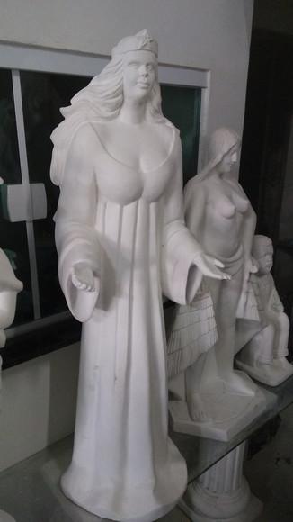 Imagem Yemanja Escultura Iemanjá Grande + de 1 Metro Gesso