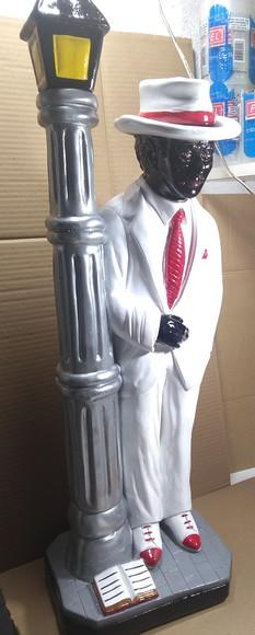 Imagem Zé Pelintra no Poste Escultura Zé Poste Grande 60cm