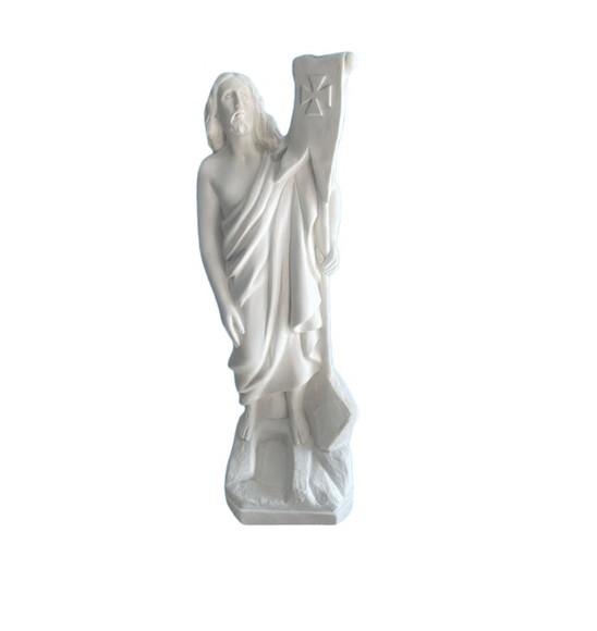 Jesus Ressuscitado Escultura em Gesso Jesus