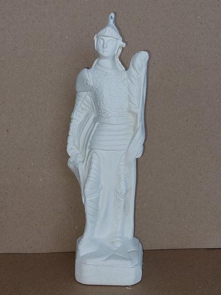 Joana Darc Imagem Santa Joana D´arc Escultura em Gesso Cru