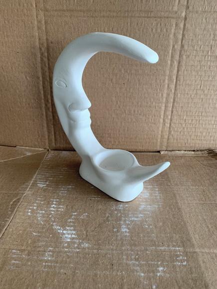 Lua de Mesa Imagem em Gesso Cru