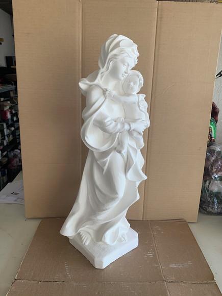 Mãe de Deus Imagem Nossa Senhora Mãe de Deus Gesso Cru