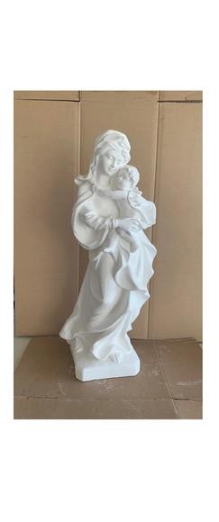 Mãe de Deus Imagem Nossa Senhora Mãe de Deus Gesso Cru