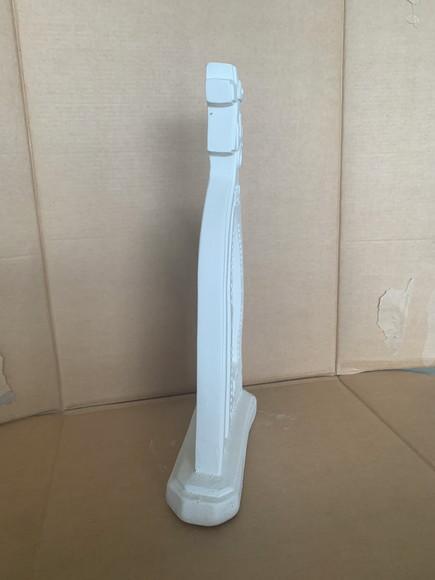 Mãe Rainha Imagem Mãe Rainha Placa de Mesa em Gesso Cru 30cm