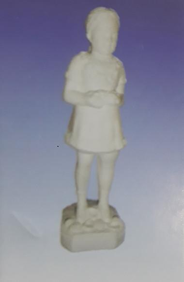 Mariazinha da Praia Imagem Ere Menina Escultura em Gesso Cru