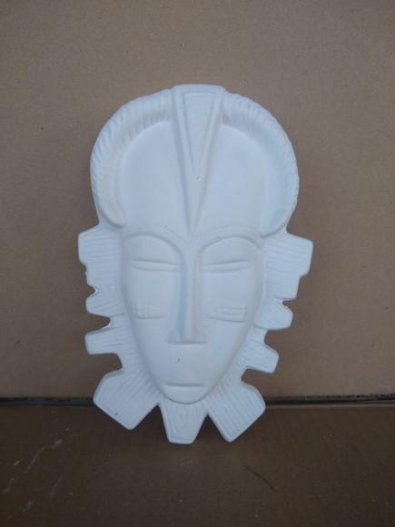 Mascara Africana Imagem Africanas em Gesso Cru para Pintar