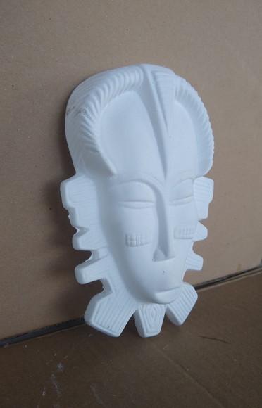 Mascara Africana Imagem Africanas em Gesso Cru para Pintar