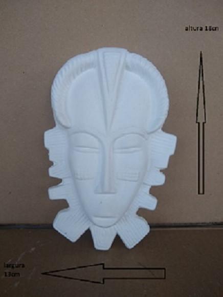 Mascara Africana Imagem Africanas em Gesso Cru para Pintar
