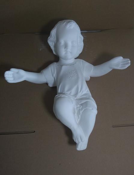 Menino Jesus da China Imagem em Gesso Cru.