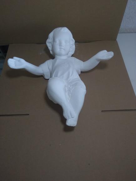 Menino Jesus da China Imagem em Gesso Cru.