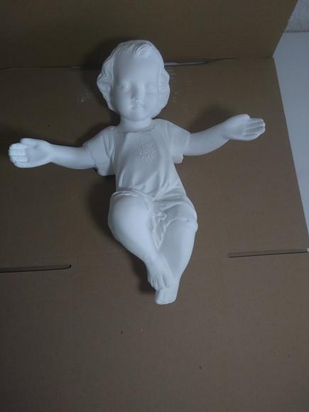 Menino Jesus da China Imagem em Gesso Cru.