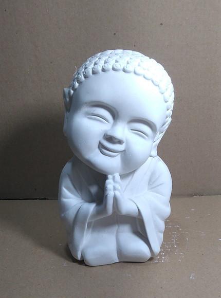 Monge Buda Imagem Modelo Novo Escultura Gesso Cru