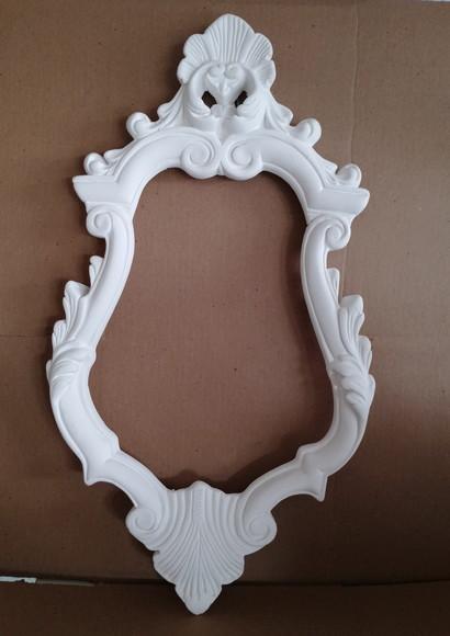 Moldura Violão de Parede em Gesso Cru Escultura p/ Pendurar