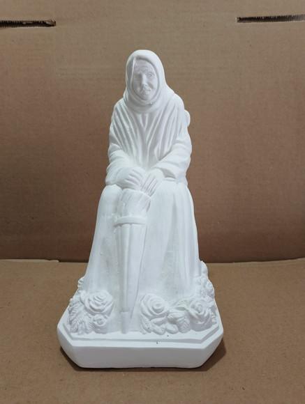 Nhá Chica Imagem Nha Chica Escultura em Gesso Cru
