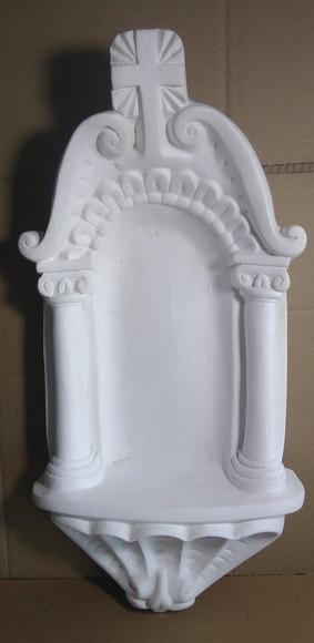 Nicho Grande de Parede Escultura em Gesso Cru